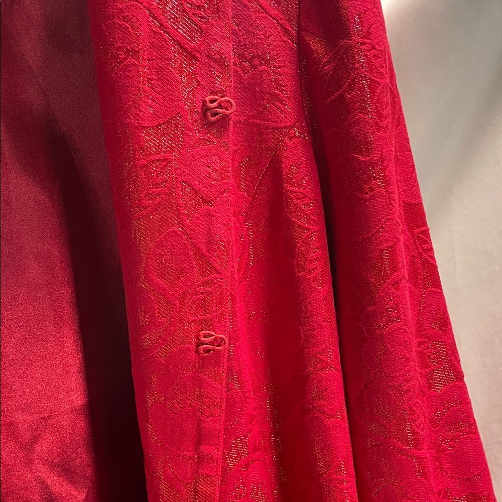 Chico's Vibrant Red Patterned Blazer - image 8